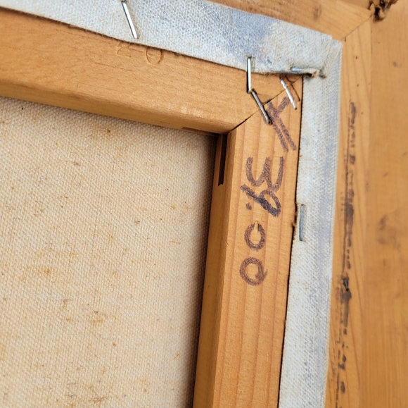 Antique vintage PARIS signed Oil on Canvas Impressionist mid-20th Century painti - Picture 15 of 16